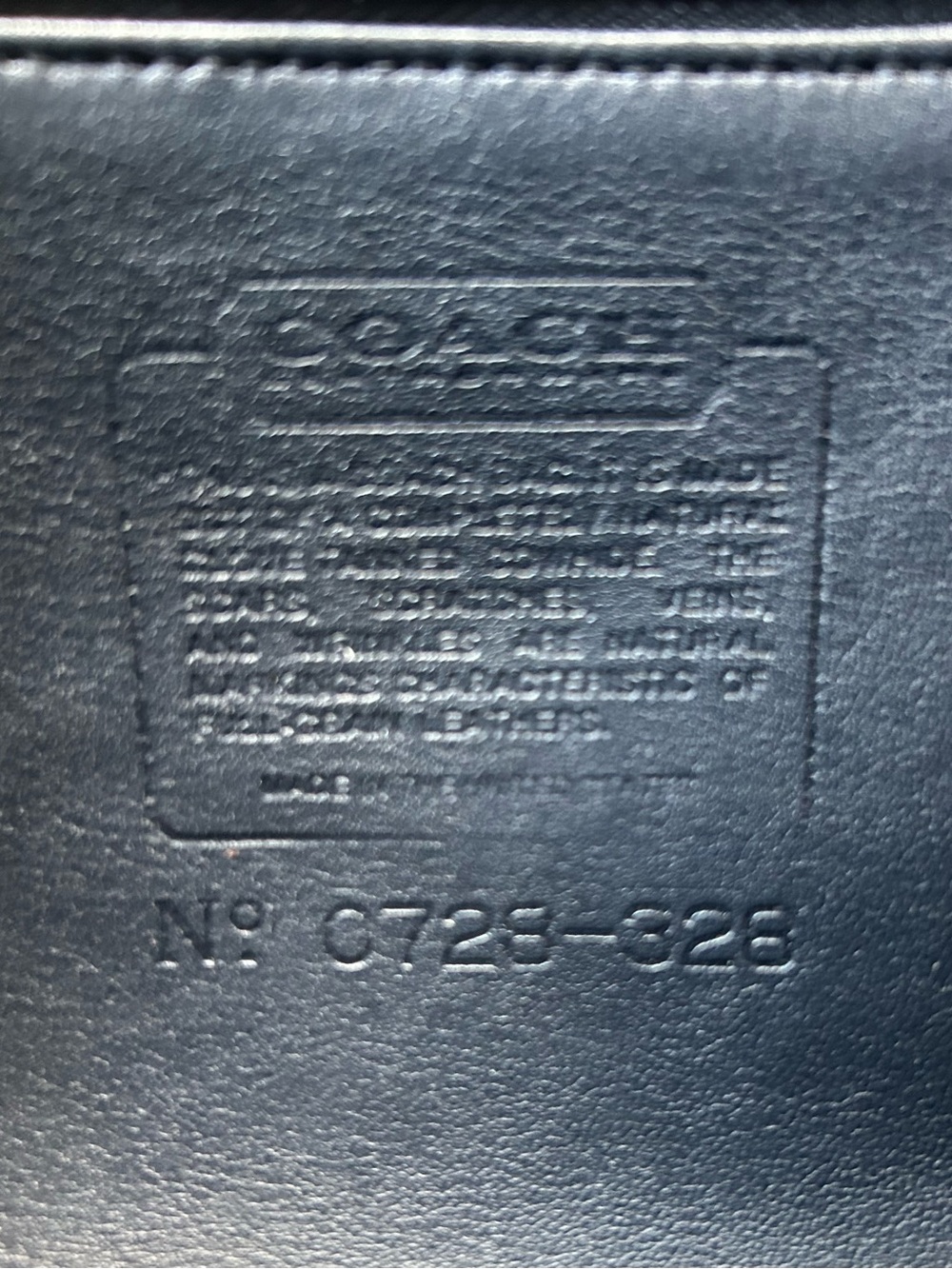 💙 VINTAGE COACH LENOX | NAVY GLOVE-TANNED LEATHER 💙 - Picture 2 of 16